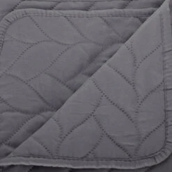 PARURE LIT 2 P. TRESSES DESSUS LIT 2 TAIES GRIS ATMOSPHERA -Marché Meubles Magasin parure lit 2 p tresses dessus lit 2 taies gris atmosphera 4