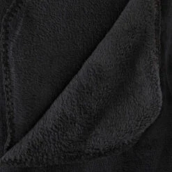 ATMOSPHERA Plaid Grand Modèle Microfibre 180x230 Cm Noir -Marché Meubles Magasin plaid grand modele microfibre 180x230 cm noir 1 1