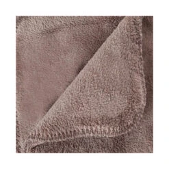 ATMOSPHERA Plaid Grand Modèle Microfibre 180x230 Cm Taupe -Marché Meubles Magasin plaid grand modele microfibre 180x230 cm taupe 1