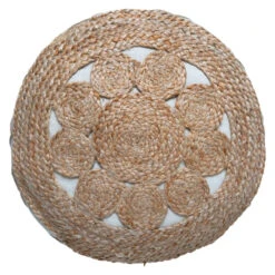 Pouf En Jute Ajouré 43x18 Atmosphera -Marché Meubles Magasin pouf en jute ajoure 43x18 atmosphera 4