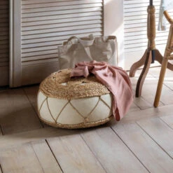 Pouf En Jute Ajouré 43x18 Atmosphera -Marché Meubles Magasin pouf en jute ajoure 43x18 atmosphera 5