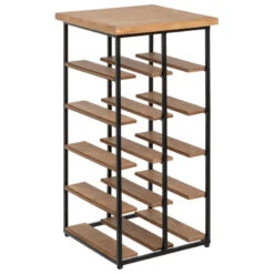 Range Bouteilles En Fer Et Bois Bakos Atmosphera