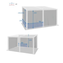 Rideaux Opaques Pour Tonnelle 4x3 M Avila Hespéride 7 Rideaux Opaques Pour Tonnelle 4x3 M Avila Hespéride -Marché Meubles Magasin rideaux opaques pour tonnelle 4x3 m avila hesperide 2