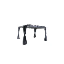 Rideaux Opaques Pour Tonnelle Belize 3,8x3m Hespéride -Marché Meubles Magasin rideaux opaques pour tonnelle belize 38x3m hesperide 2