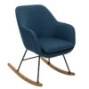 Rocking Chair Pera Bleu Canard Atmosphera -Marché Meubles Magasin rocking chair pera bleu canard atmosphera