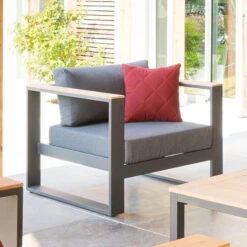 Salon De Jardin Emperia 5p En Aluminium Et Acacia Hespéride -Marché Meubles Magasin salon de jardin emperia 5p en aluminium et acacia hesperide 6