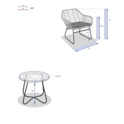Salon Détente Extérieur Lambada 2 Places Hespéride -Marché Meubles Magasin salon detente exterieur lambada 2 places hesperide 9