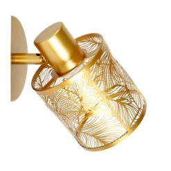 Spot Calathéa Métal Ajouré Doré Ostaria -Marché Meubles Magasin spot calathea metal ajoure dore ostaria 2