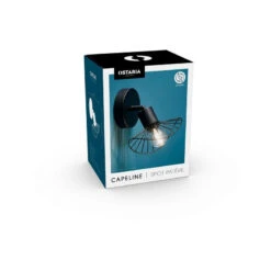 Spot Capeline En Métal Filaire Noir Ostaria -Marché Meubles Magasin spot capeline en metal filaire noir ostaria 2