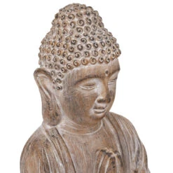 Statue Bouddha Effet Brossé H45 Atmosphera -Marché Meubles Magasin statue bouddha effet brosse h45 atmosphera 2