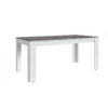 Table à Manger 180cm Blanc Et Gris Béton Gent -Marché Meubles Magasin table a manger 180cm blanc et gris beton gent