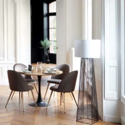 Table à Manger Ronde D102 Elias Atmosphera -Marché Meubles Magasin table a manger ronde d102 elias atmosphera 3