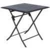Table Alu Pliante Azua 2 Places Graphite Hespéride -Marché Meubles Magasin table aluminium azua 2 places noir graphite hesperide