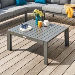 Table Basse Carrée Graphite Evasion Hespéride -Marché Meubles Magasin table basse carree graphite evasion hesperide 1 1