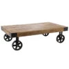 Table Basse Silas Bois Massif Atmosphera -Marché Meubles Magasin table basse manguier bois massif atmosphera