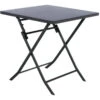 Table Carrée Pliante Greensboro 2p Graphite Hespéride -Marché Meubles Magasin table carree greensboro graphite