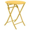 Table Ronde Pliante Greensboro 2p Jaune Moutarde Hespéride -Marché Meubles Magasin table de jardin ronde hesperide 60cm greensboro moutarde