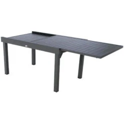 Table Rectangulaire Extensible Piazza 10 P. Graphite Hespéride -Marché Meubles Magasin table rectangulaire extensible piazza 10 personnes graphite hesperide 2