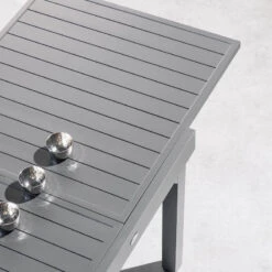 Table Rectangulaire Extensible Piazza 10 P. Graphite Hespéride -Marché Meubles Magasin table rectangulaire extensible piazza 10 personnes graphite hesperide 4