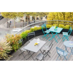 Table Rectangulaire Pliante Greensboro 4p Graphite Hespéride -Marché Meubles Magasin table rectangulaire greensboro 110x70cm graphite hesperide 3