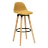 Tabouret Bar Maxon Simili Ocre Atmosphera -Marché Meubles Magasin tabouret bar maxon simili ocre atmosphera