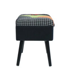 Tabouret Coffre Valise Patchwork Sur Pieds -Marché Meubles Magasin tabouret coffre valise patchwork sur pieds 5