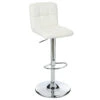 Tabouret De Bar Avec Dossier Blanc Delek Atmosphera -Marché Meubles Magasin tabouret de bar avec dossier blanc delek lot de 2