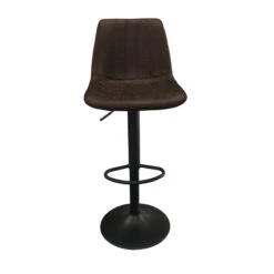 Tabouret De Bar Barcelona PU Brun Foncé -Marché Meubles Magasin tabouret de bar barcelona pu brun fonce 5