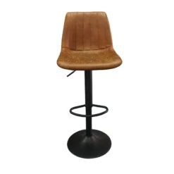 Tabouret De Bar Barcelona PU Cognac -Marché Meubles Magasin tabouret de bar barcelona pu cognac 5