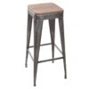 Tabouret De Bar Gris Joris GM Atmosphera -Marché Meubles Magasin tabouret de bar gris joris gm atmosphera