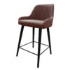 Tabouret De Bar Simili Portland Marron Pieds Métal -Marché Meubles Magasin tabouret de bar simili portland marron pieds metal