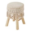 Tabouret Macramé Atmosphera -Marché Meubles Magasin tabouret macrame atmosphera