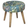 Tabouret Motifs Jungle H40 Sango Atmosphera -Marché Meubles Magasin tabouret motifs jungle h40 sango atmosphera