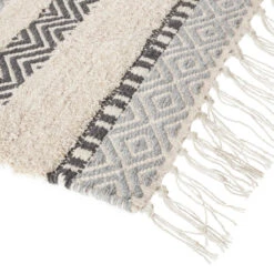 Tapis Coton à Franges Atmosphera -Marché Meubles Magasin tapis coton a franges atmosphera 4