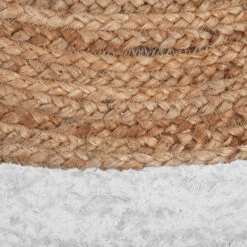 Tapis En Jute Bord Blanc D120 Atmosphera -Marché Meubles Magasin tapis en jute bord blanc d120 atmosphera 2