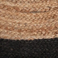 Tapis En Jute Bord Noir D120 Atmosphera -Marché Meubles Magasin tapis en jute bord noir d120 atmosphera 2