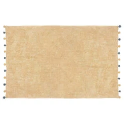 Tapis Enfant 100x150 Beige à Pompons Atmosphera