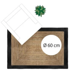 Tapis Jute Naturel Bord Noir 120x170 Atmosphera 9 Tapis Jute Naturel Bord Noir 120x170 Atmosphera -Marché Meubles Magasin tapis jute naturel bord noir 120x170 atmosphera 2