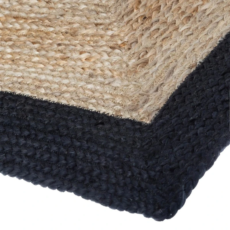 Tapis Jute Naturel Bord Noir 120x170 Atmosphera 6 Tapis Jute Naturel Bord Noir 120x170 Atmosphera – Image 4