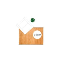 Tapis Latte Bambou 120x170cm Naturel Atmosphera -Marché Meubles Magasin tapis latte bambou 120x170cm naturel 2