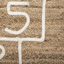 Tapis Marelle Jute 80x150 Cm Atmosphera -Marché Meubles Magasin tapis marelle jute 80x150 cm atmosphera 1 3