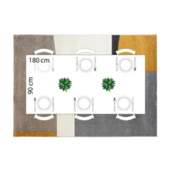 Tapis Rectangulaire Relief Abstrait 160x230 Atmosphera -Marché Meubles Magasin tapis rectangulaire relief abstrait 160x230 atmosphera 3