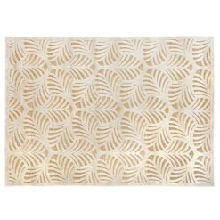 Tapis Rectangulaire Relief Feuille 160x230 Atmosphera -Marché Meubles Magasin tapis rectangulaire relief feuille 160x230 atmosphera 1 1