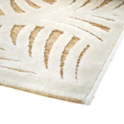 Tapis Rectangulaire Relief Feuille 160x230 Atmosphera -Marché Meubles Magasin tapis rectangulaire relief feuille 160x230 atmosphera 1 4