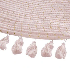 Tapis Rose D90 à Franges Atmosphera -Marché Meubles Magasin tapis rose d90 a franges atmosphera 1