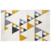 Tapis Triangle 120x170 Ilan Moutarde Atmosphera -Marché Meubles Magasin tapis triangle 120x170 ilan moutarde atmosphera
