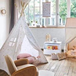 Tipi Décoratif 160 Cm Pour Enfant Blanc Atmosphera -Marché Meubles Magasin tipi 5 pieds decoratif pour enfant blanc atmosphera 1 4