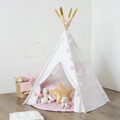 Tipi Décoratif 160 Cm Pour Enfant Blanc Atmosphera -Marché Meubles Magasin tipi 5 pieds decoratif pour enfant blanc atmosphera 1 5