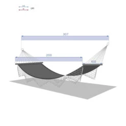 Toile Hamac Rialto Framboise 2 M Hespéride -Marché Meubles Magasin toile hamac rialto framboise 2 m hesperide 2