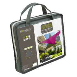 Toile Solaire 4x4x4m Curacao Gris Hespéride -Marché Meubles Magasin toile solaire 4x4x4m luxe hesperide curacao gris 3